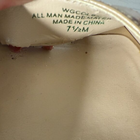 GUESS Cork Wedge Strappy Heels Black/Nude 7.5M - Picture 10 of 12